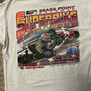 2-2026A–SEARS POINT 2001 SUPER BIKE CHALLENGE MEN’S XL T-SHIRT